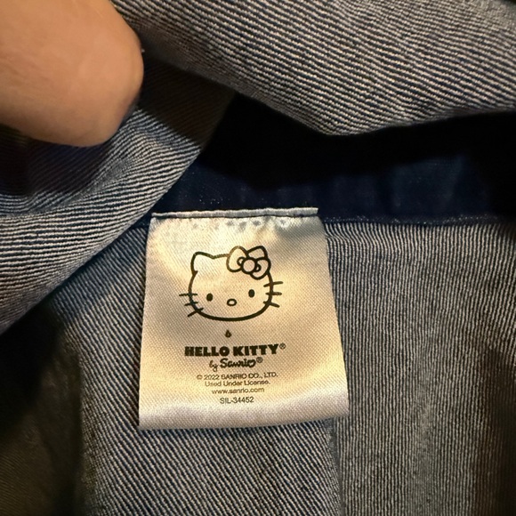 Sanrio Kids Hello Kitty Denim Overalls - Picture 6 of 7